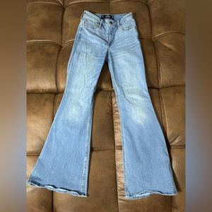 high rise Hollister flare jeans